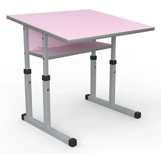 Стіл учнівський №3-6/600х500 прямі кути з нахилом без полиці МФ Вересень